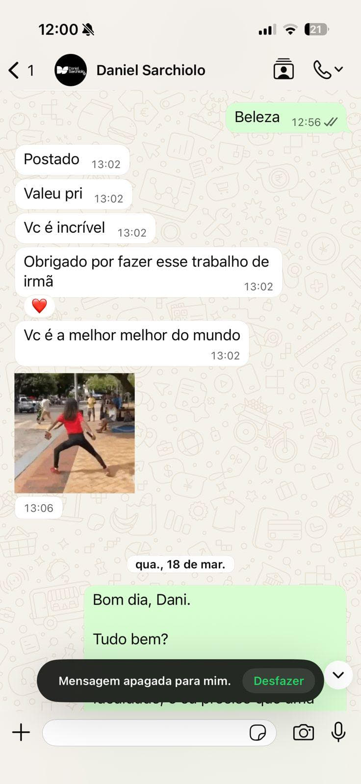 Depoimento de cliente